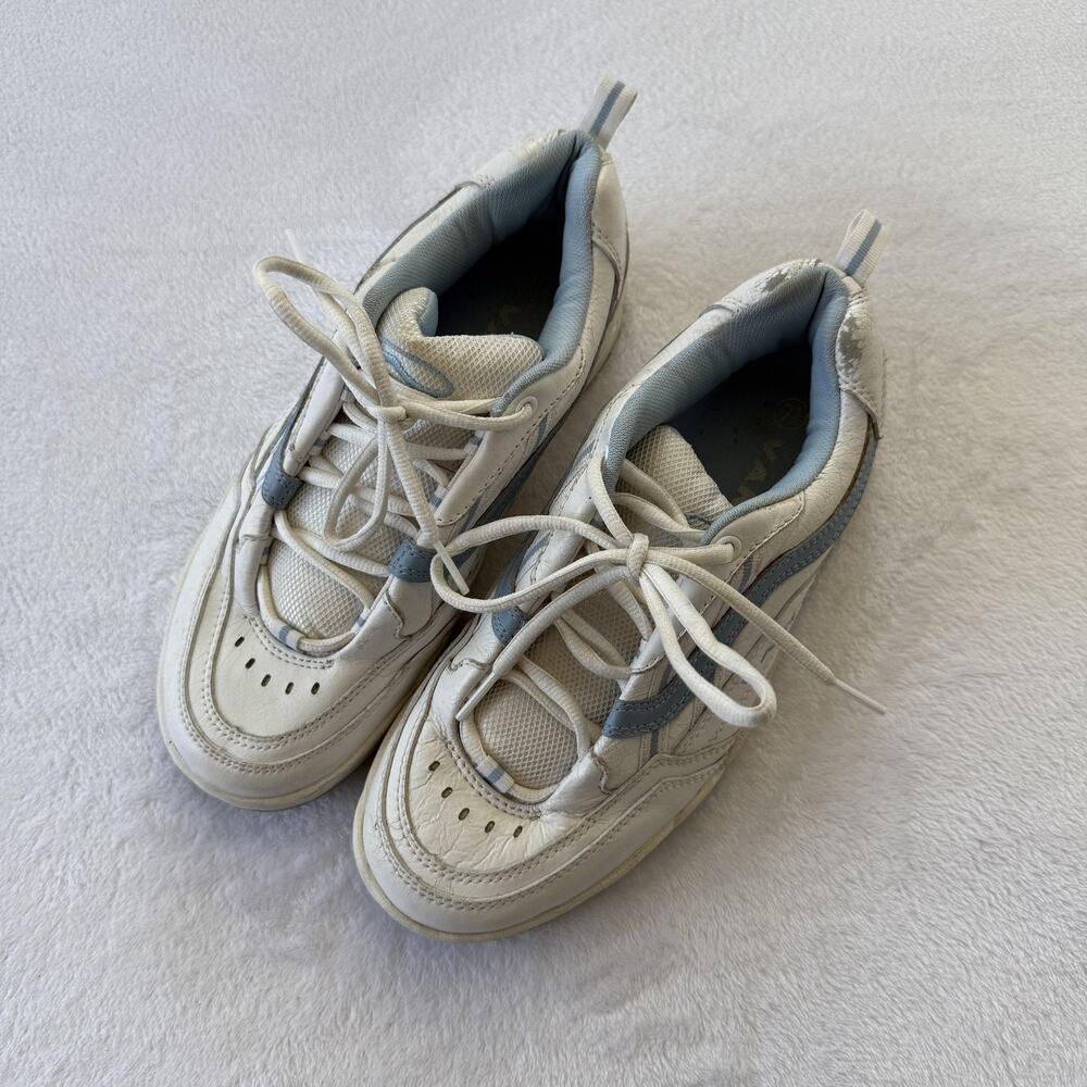 Vans White & Blue Sneakers Size 7.5 - Picture 4 of 8